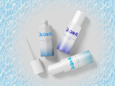 Aqua Glow is a fake skin care brand I created that is all about hydration.